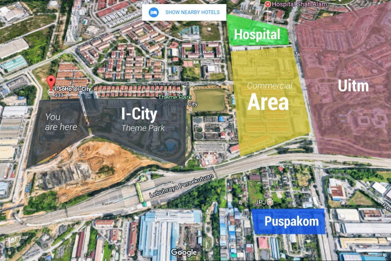 I-City Homestay - Shah Alam, Hospital Shah Alam, Uitm, Central Mall Sogo, Seksyen 7 Экстерьер фото